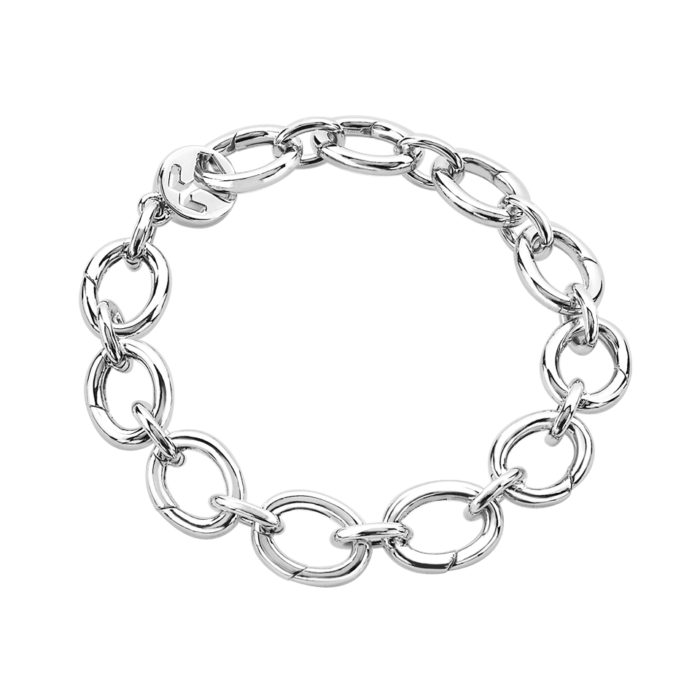 Silver Opened Links Bracelet