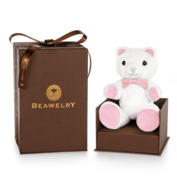 Medio Sparkle Beawelry Bear with a Ring Holder
