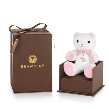 Mini Classic Beawelry Bear with a Ring Holder & Silver Envelope Charm