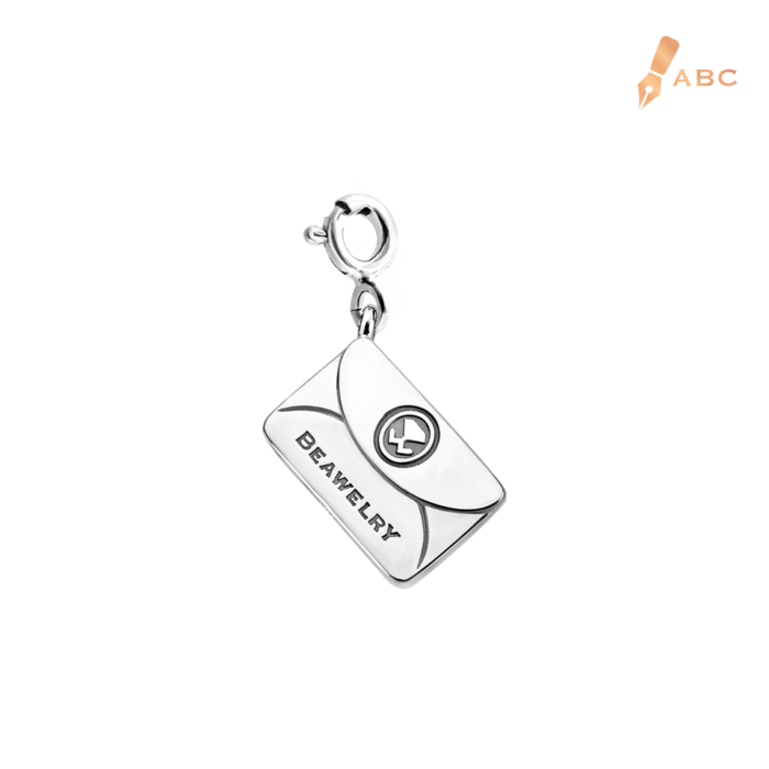 Silver Small Personalise Envelope Charm