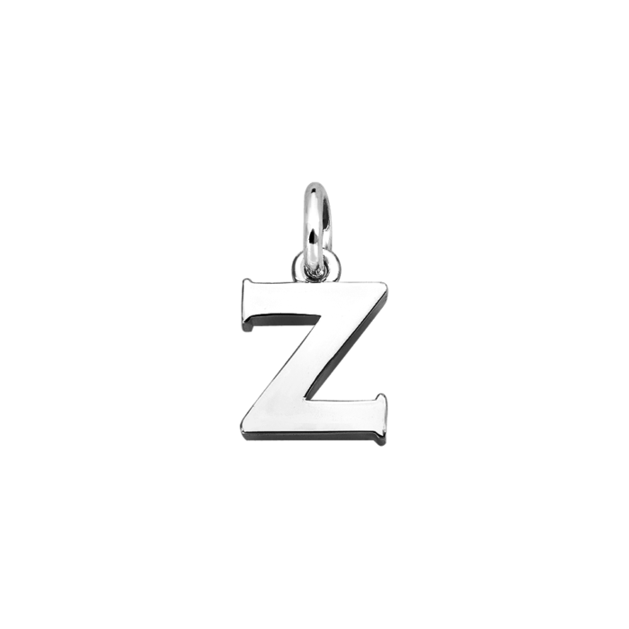 Silver Alphabet Letter Z Charm