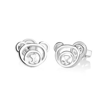 Silver Beawelry Bear Earrings
