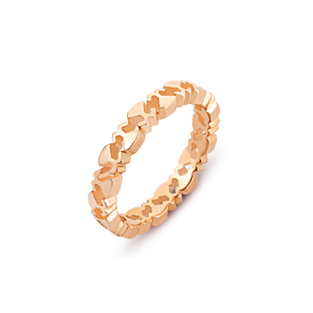 18K Pink Gold Beawelry Logo Eternity Band Ring