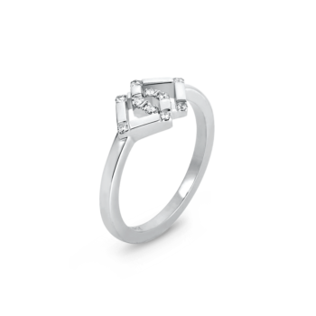 18K White Gold Diamond Infinity Ring