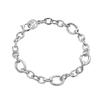 Silver Small 4 Opened Links Bracelet