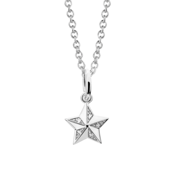 Silver Star CZ Pendant
