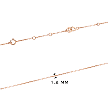 18K Pink Gold Christmas Tree Diamond Pendant