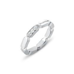 18K White Gold Diamond Band Ring