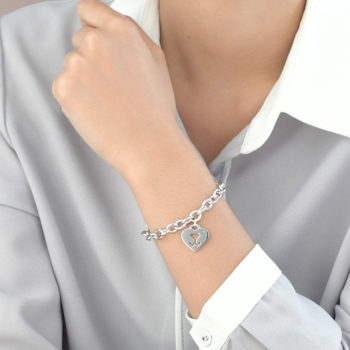 Silver Beawelry Heart Bracelet