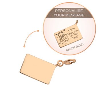 18K Pink Gold Personalise Envelope Charm