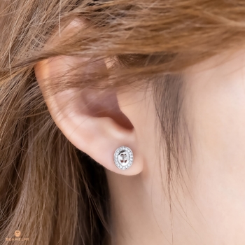 Silver Beawelry Oval Earrings