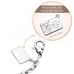 Heart lock & Key CZ Bag Charm