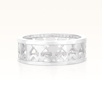 Silver Filigree Beawelry Eternity Gents Band Ring