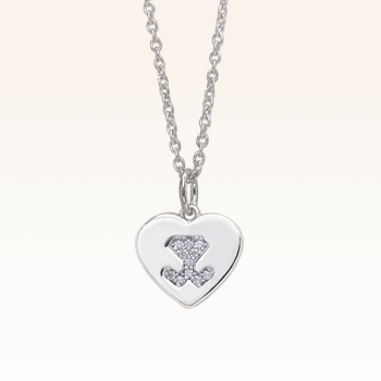 Silver Beawelry Heart Pendant with CZ