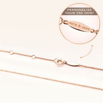 14K Pink Gold Minimal Stud Pendant with Diamond 0.12 carat